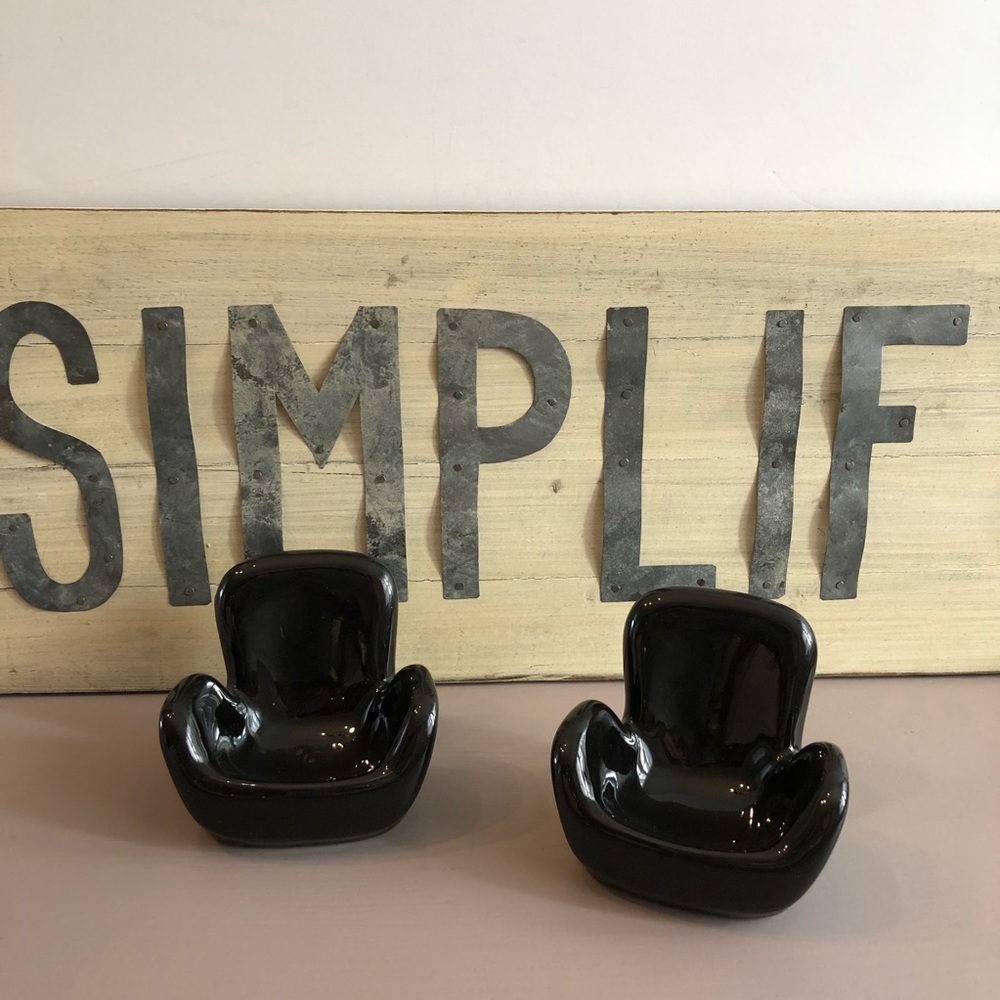 Mini Ceramic Trinket Chairs